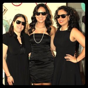 LBD! Fitted strapless cocktail dress.